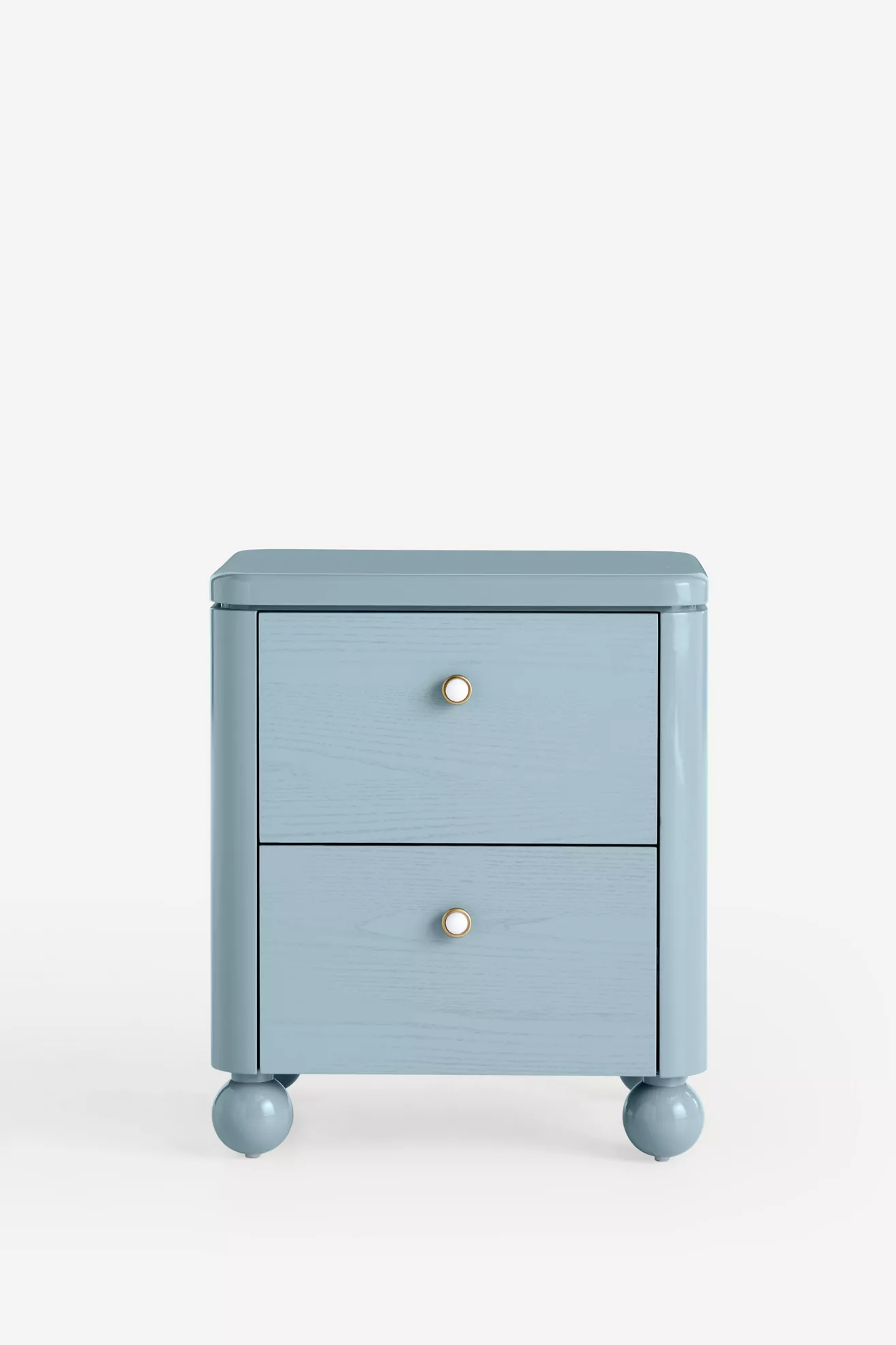 Tasha Lacquer Two-Drawer Nightstand - thumbnail 2