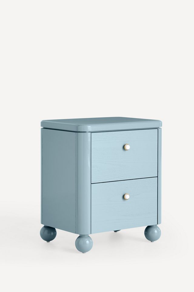 Tasha Lacquer Two-Drawer Nightstand | AnthroHome