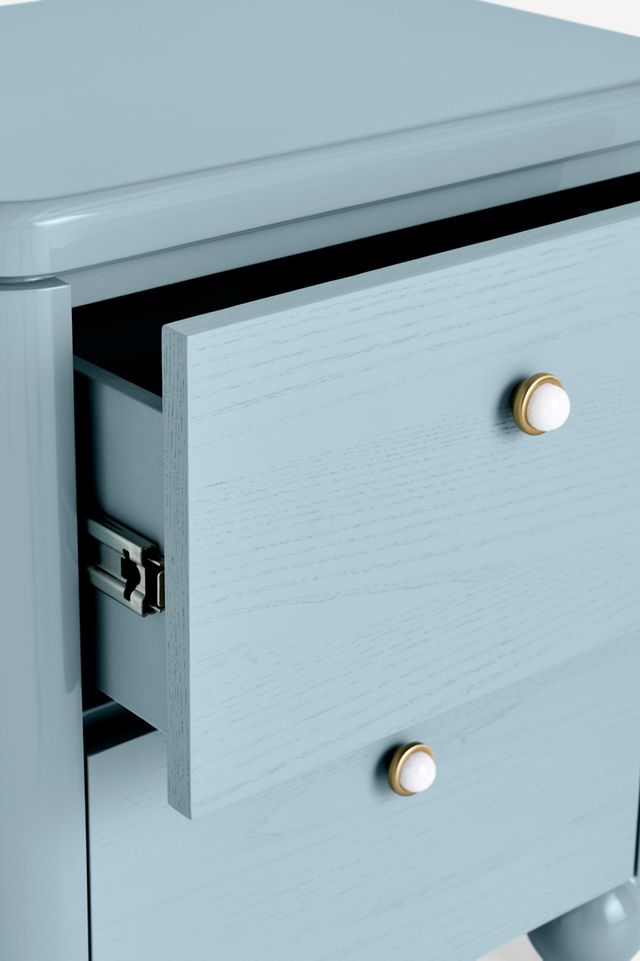 Tasha Lacquer Two-Drawer Nightstand #3