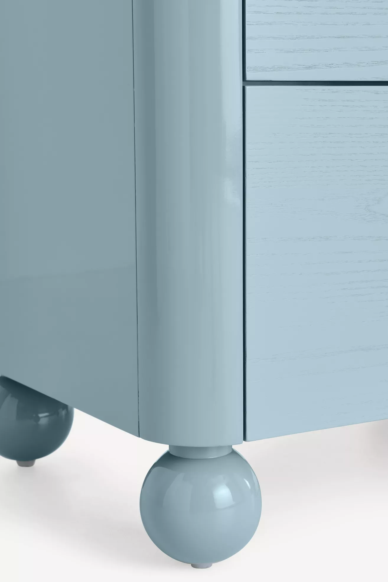 Tasha Lacquer Two-Drawer Nightstand - thumbnail 5