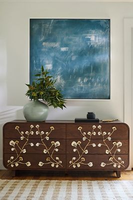 Anthropologie Toulouse Bone Inlay Six-drawer Dresser