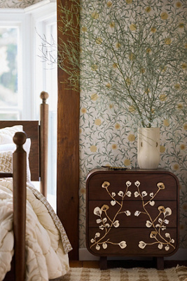 Anthropologie Toulouse Bone Inlay Three-drawer Dresser