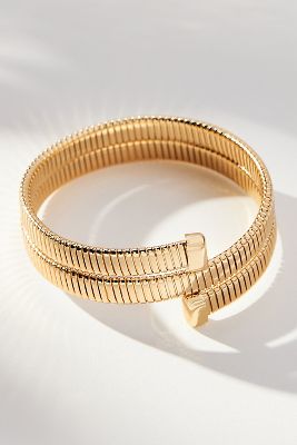 Shop By Anthropologie Snake Coil Bracelet In Gold