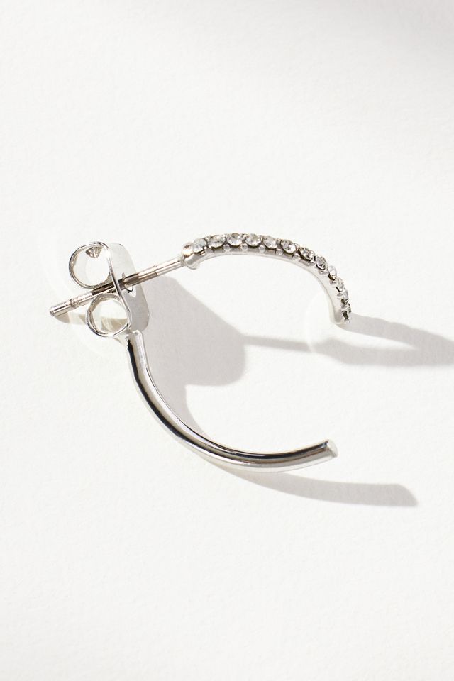Mini Pavé Wire Front-Back Earrings #1