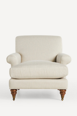 Anthropologie Sorrento Stripe Willoughby Chair In Neutral