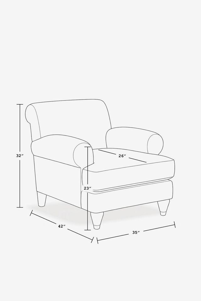 Sorrento Stripe Willoughby Chair #9