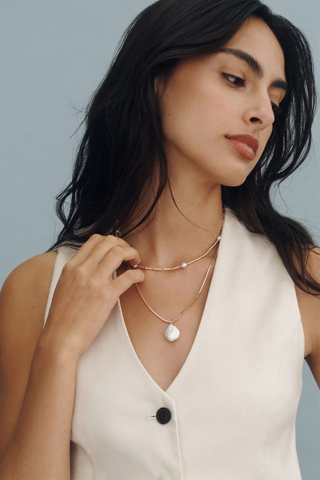 Layered Pearl Necklaces, Set of 2 #3