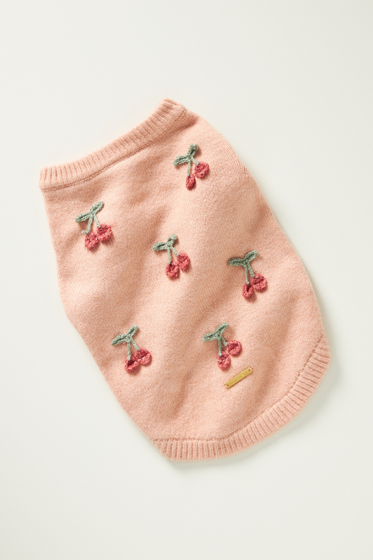 monchéri Cherry Motif Dog Sweater