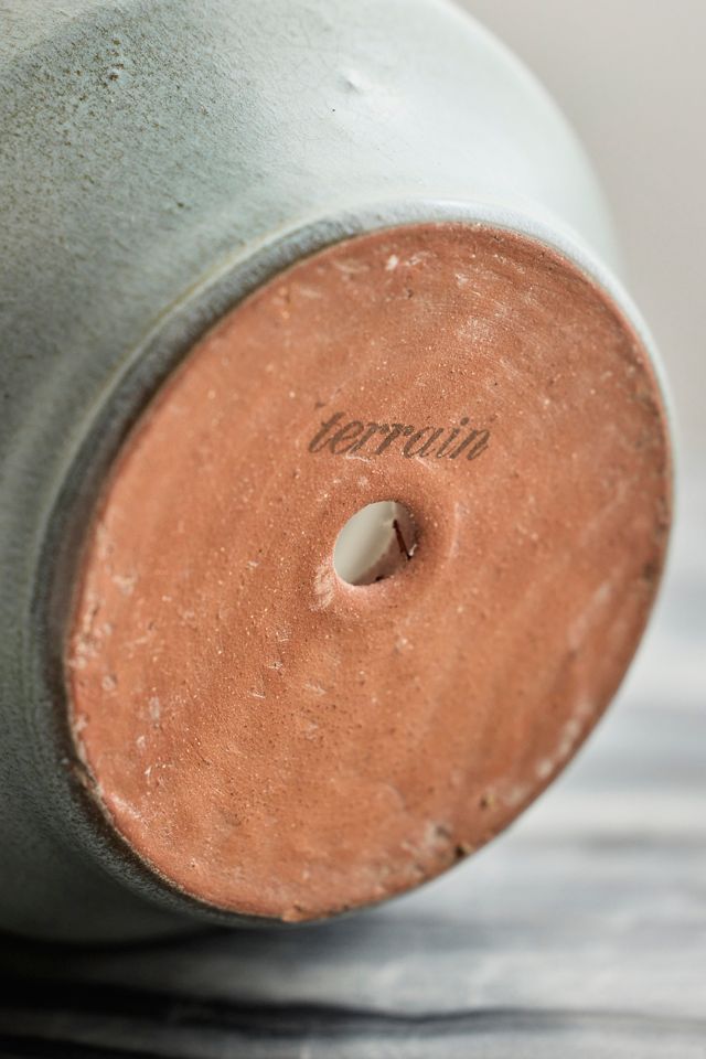 Footed Cylinder Terracotta Planter #3