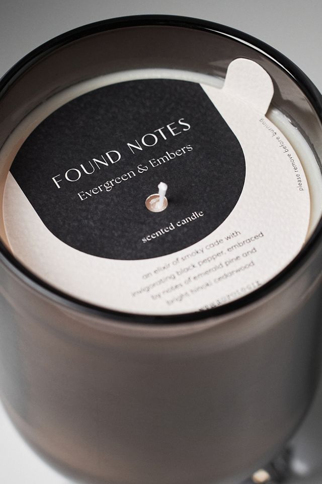 Found Notes Woody Evergreen & Embers Boxed Candle #5