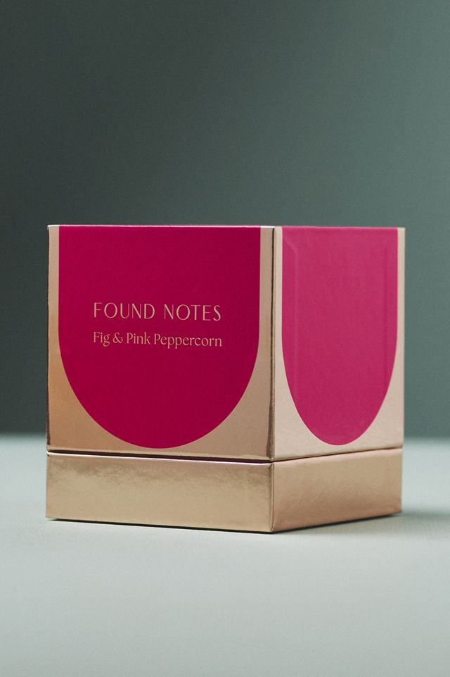Found Notes Fresh Fig & Pink Peppercorn Boxed Candle #1