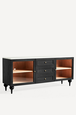 Shop Anthropologie Fern Carrara Marble & Wood Buffet