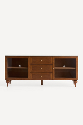 Shop Anthropologie Fern Carrara Marble & Wood Buffet