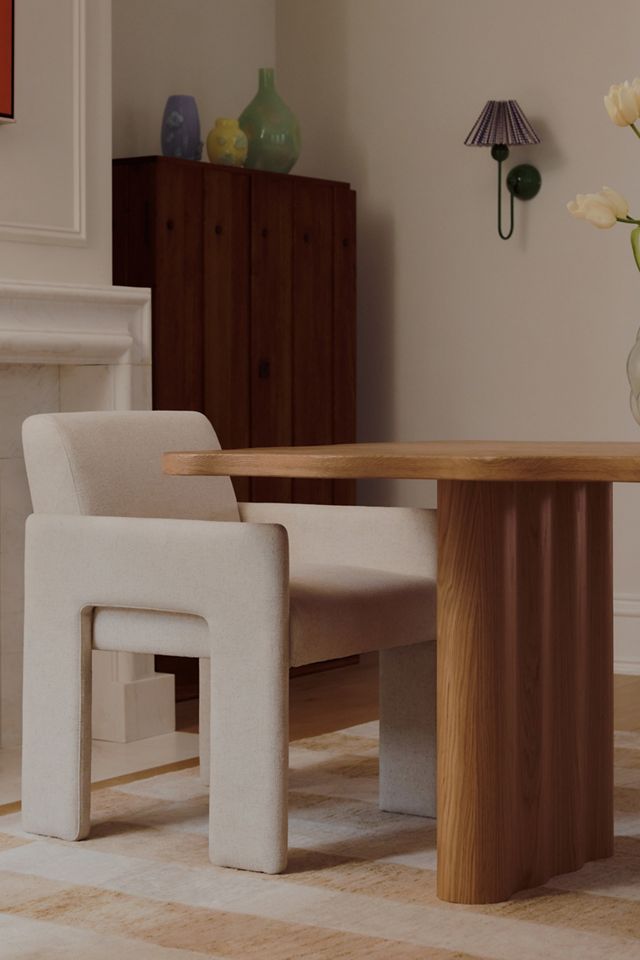 Caldwell Rectangular Oak Dining Table #6