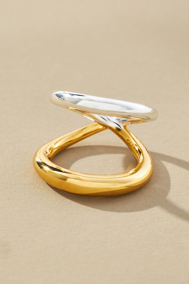 Emma Pills Halo Two-tone Ring 