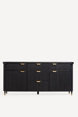 The Isla Collection By Anthropologie The Isla Oval 70" Fluted-wood Sideboard