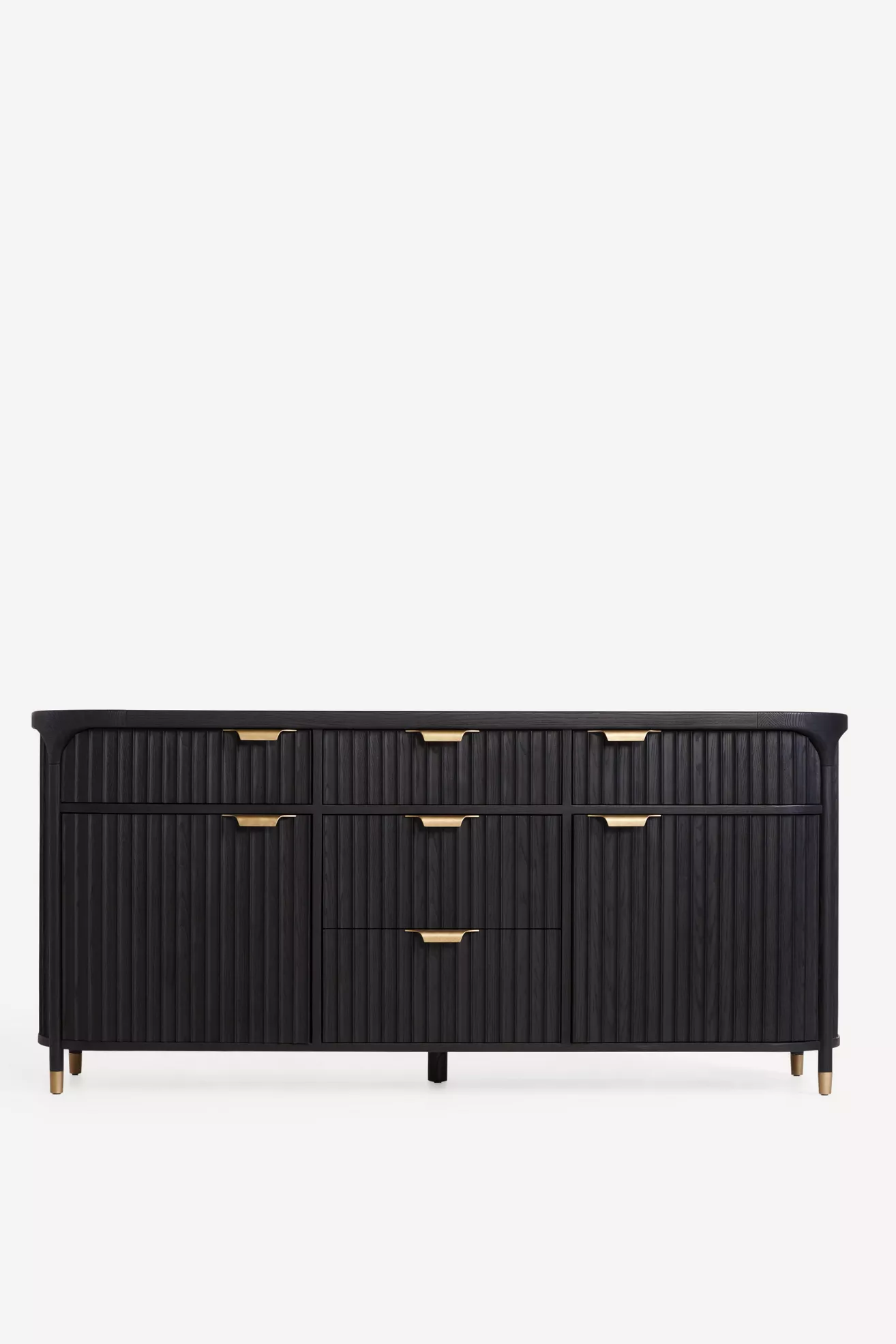 The Isla Oval 70"  Fluted-Wood Sideboard - thumbnail 7
