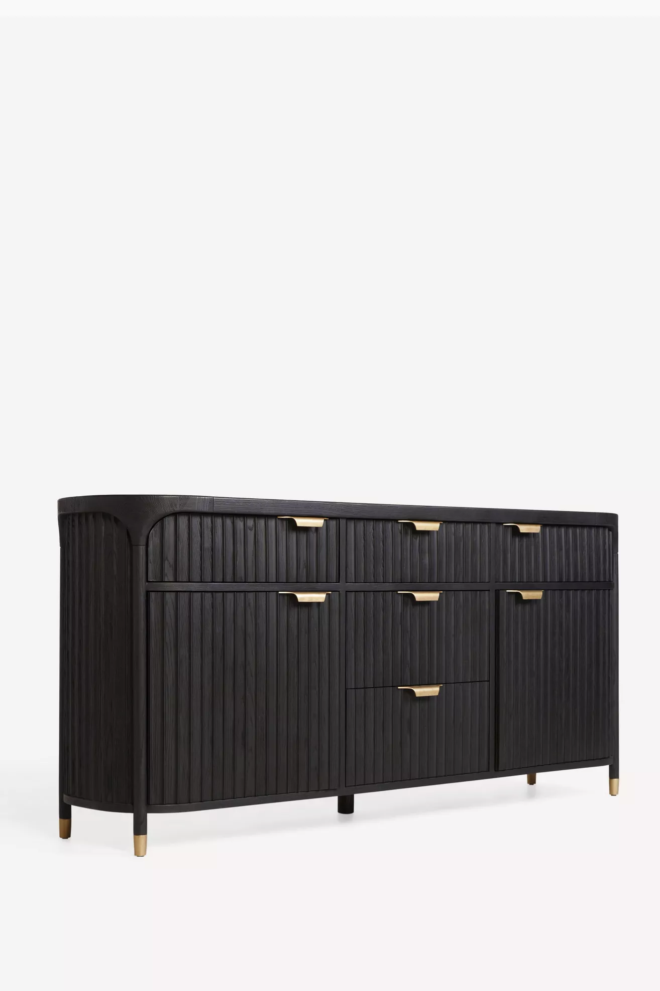The Isla Oval 70"  Fluted-Wood Sideboard - thumbnail 8