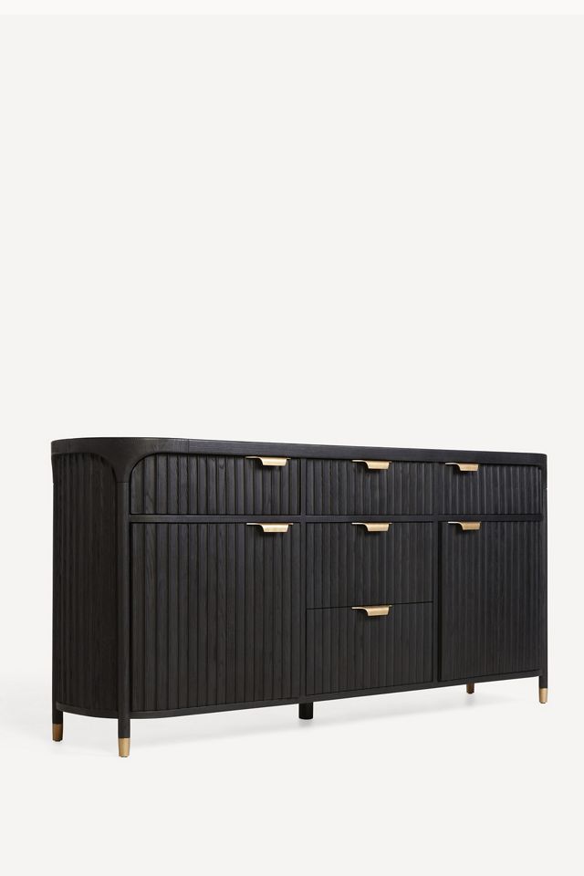 The Isla Oval 70" Fluted-Wood Sideboard #1