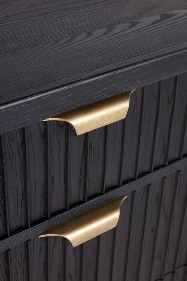 The Isla Oval 70" Fluted-Wood Sideboard #3