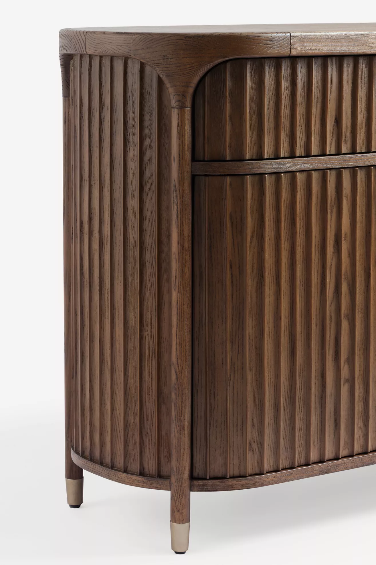 The Isla Oval 70"  Fluted-Wood Sideboard - thumbnail 4