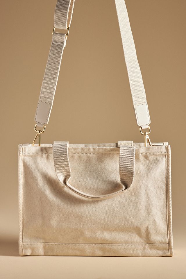 Embroidered Paris Canvas Tote | Anthropologie