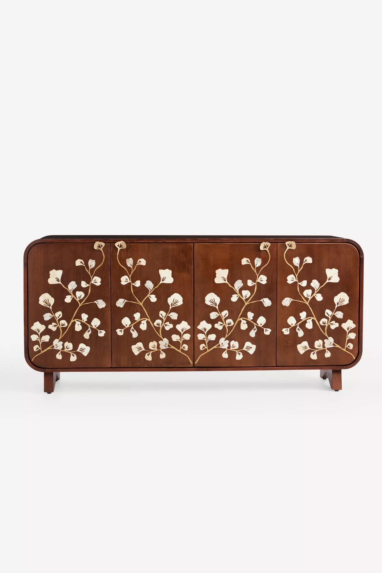 Toulouse Rectangular 70"  Pearl Inlay Wood Sideboard - thumbnail 2