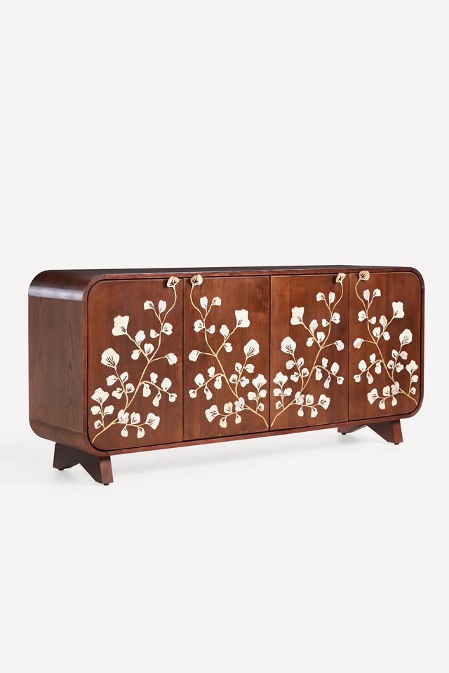 Toulouse Rectangular 70" Pearl Inlay Wood Sideboard #2