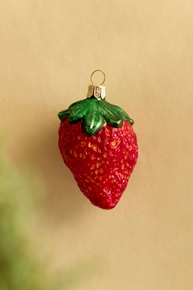 Strawberry Glass Ornament #2