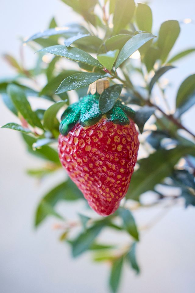 Strawberry Glass Ornament #1