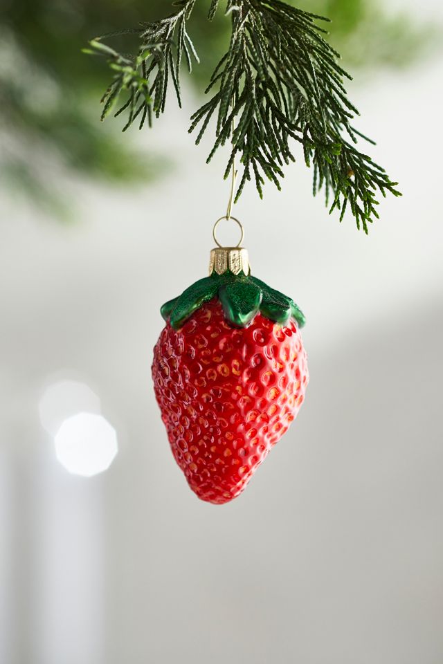 Strawberry Glass Ornament #1