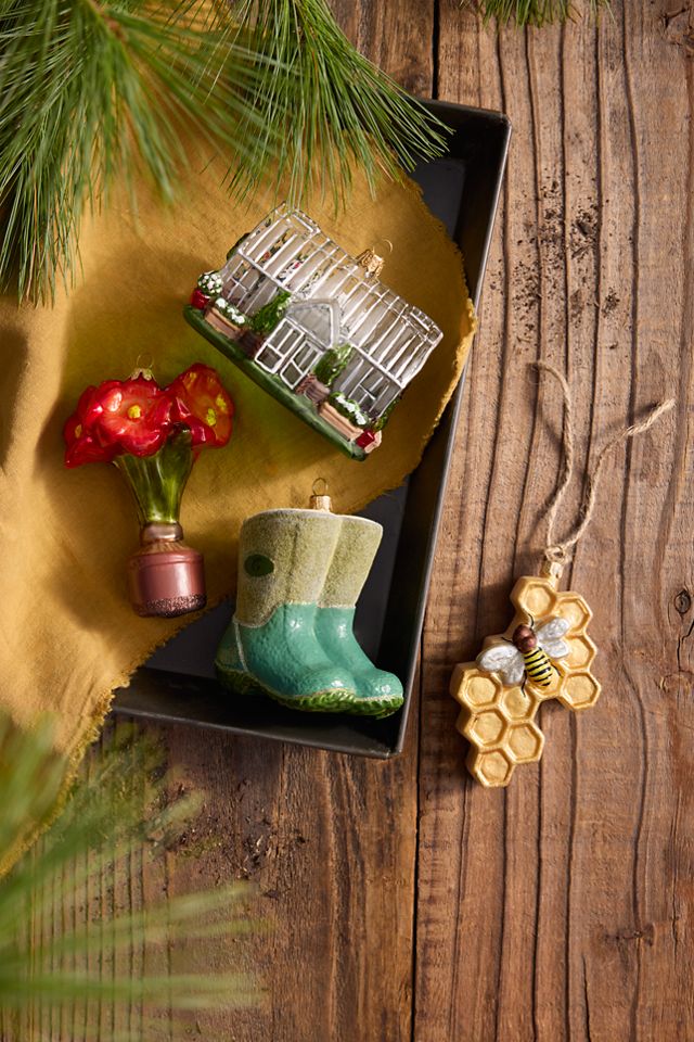 Amaryllis Glass Ornament #2