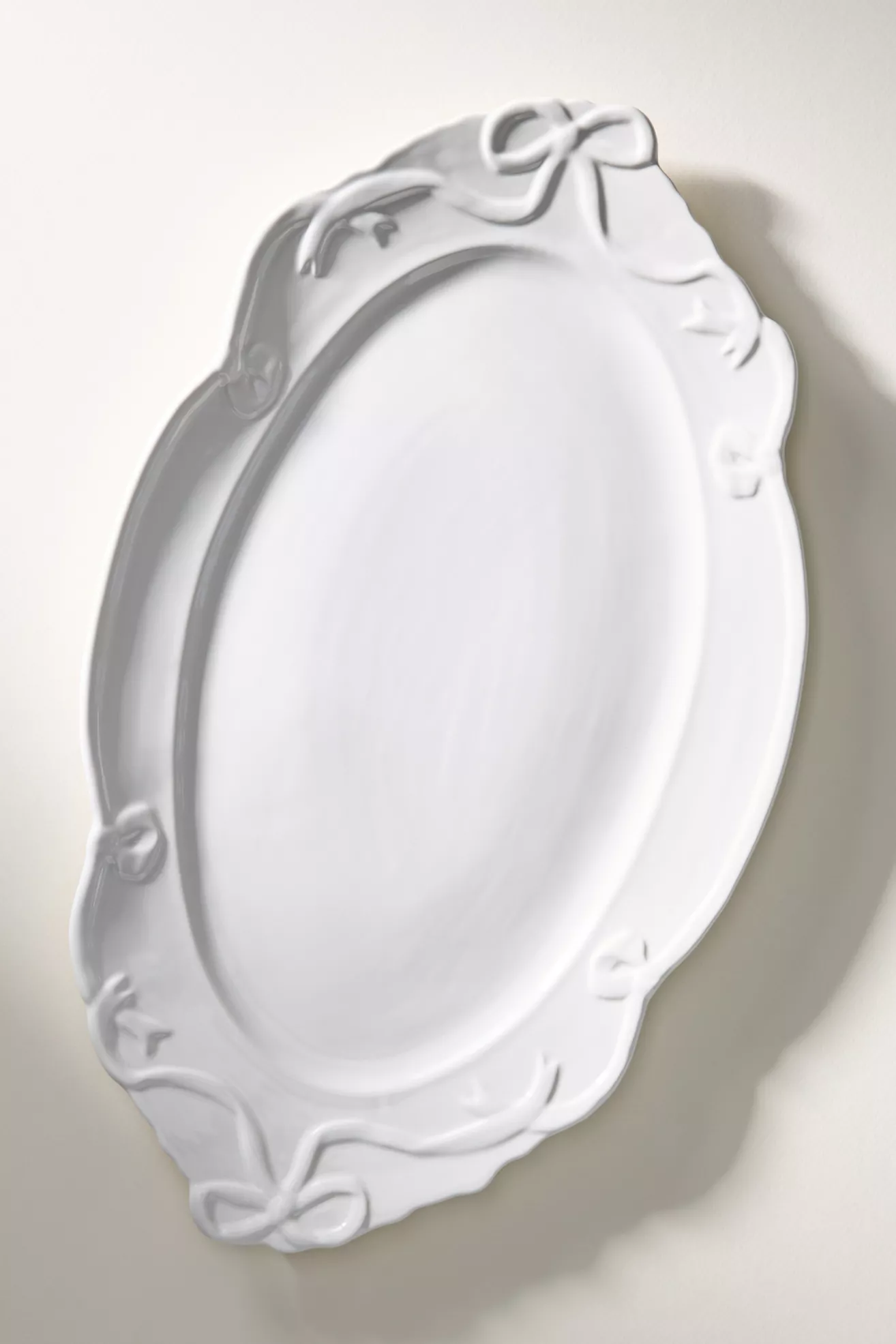 Benedita Bow Ceramic Stoneware Platter - thumbnail 7