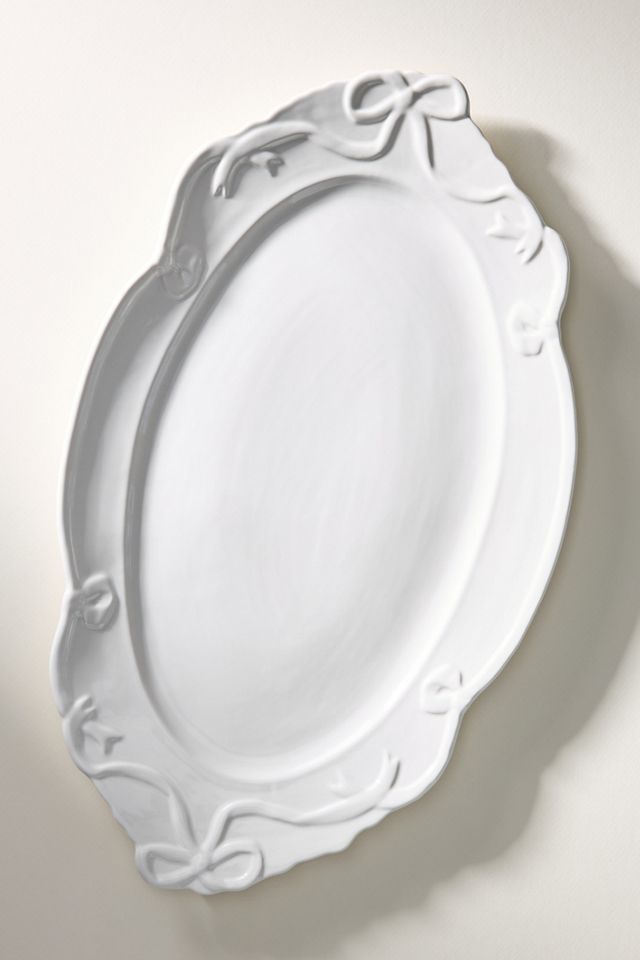 Benedita Bow Ceramic Stoneware Platter #2