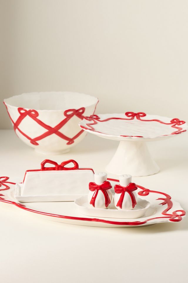 Benedita Bow Ceramic Stoneware Platter #2