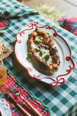 Benedita Bow Ceramic Stoneware Platter