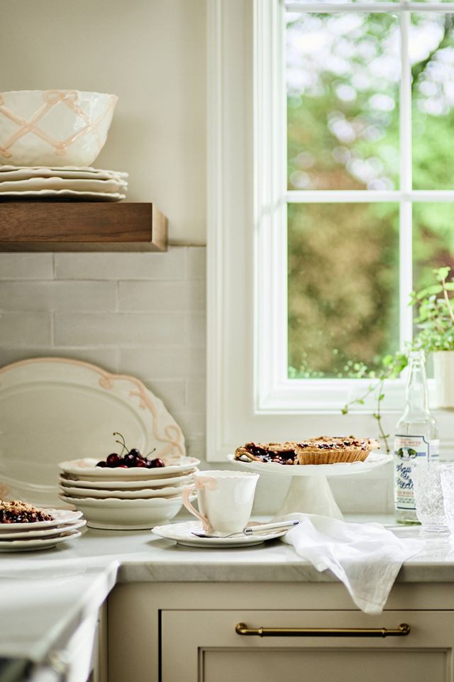 Benedita Bow Ceramic Stoneware Platter #1