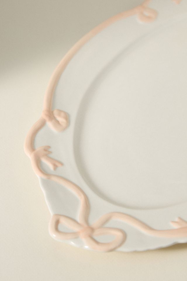 Benedita Bow Ceramic Stoneware Platter #3