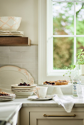 Benedita Bow Ceramic Stoneware Serve Bowl - Thumbnail 4