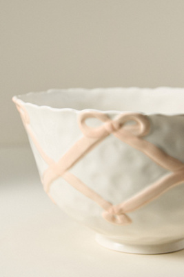 Benedita Bow Ceramic Stoneware Serve Bowl - Thumbnail 3