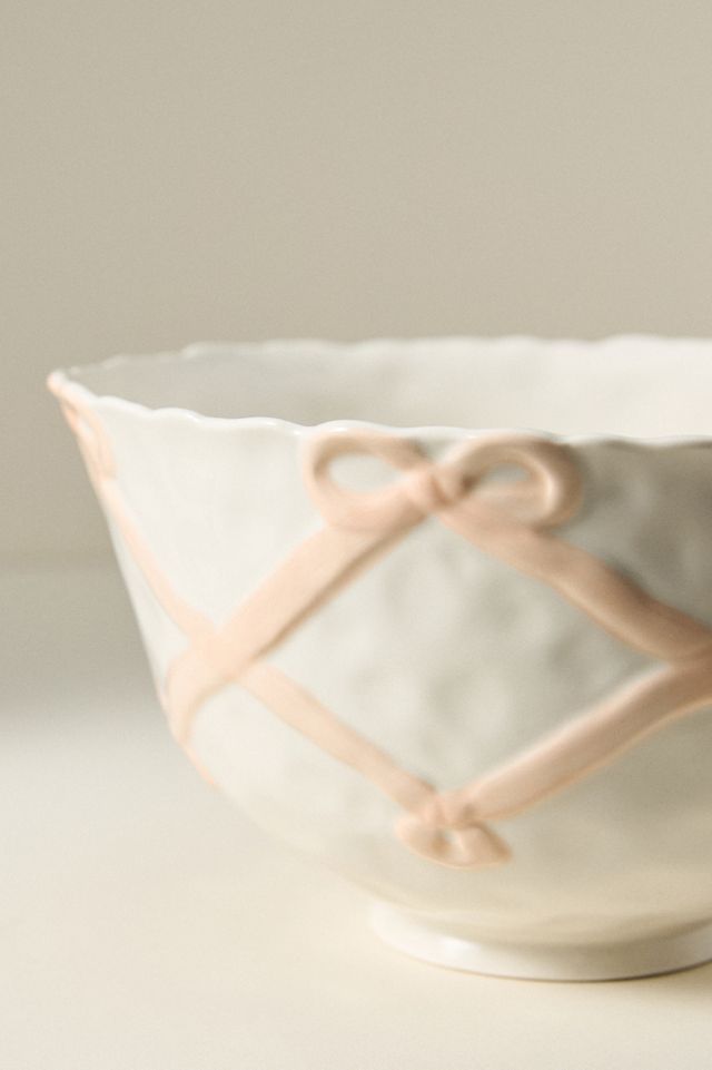 Benedita Bow Ceramic Stoneware Serve Bowl #3