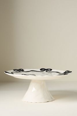 Benedita Bow Ceramic Stoneware Cake Stand