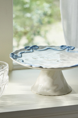 Benedita Bow Ceramic Stoneware Cake Stand
