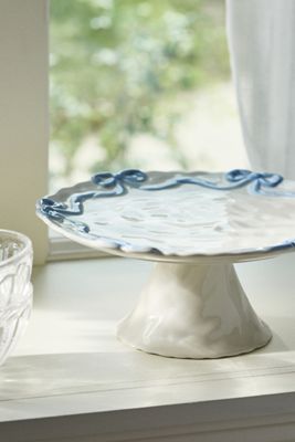 Benedita Bow Ceramic Stoneware Cake Stand
