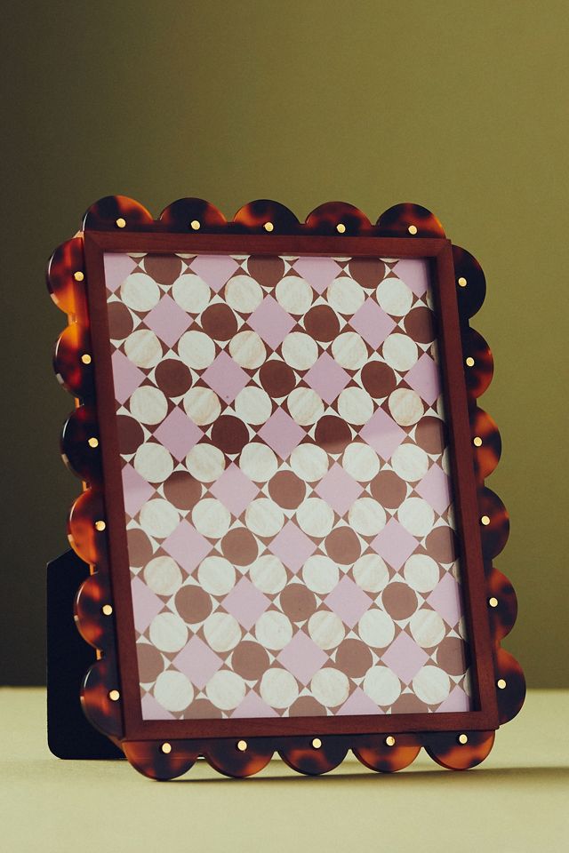 Chiara Tortoise Scalloped Picture Frame #3