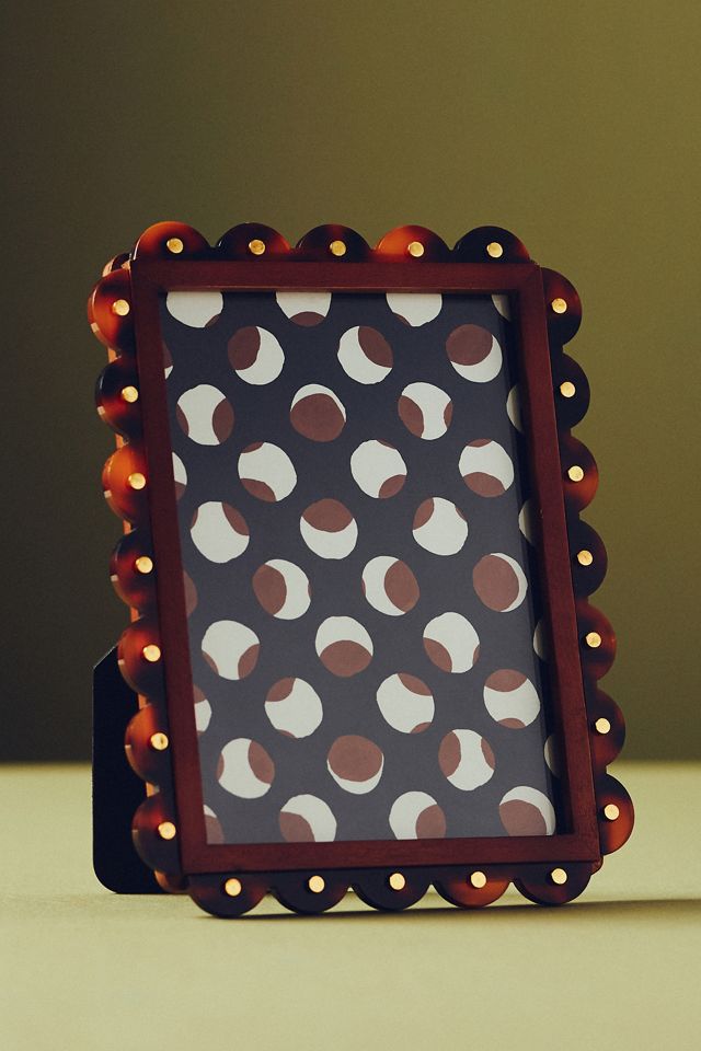 Chiara Tortoise Scalloped Picture Frame #1