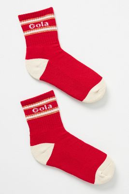 Gola X Anthropologie Athletic Crew Socks In Red