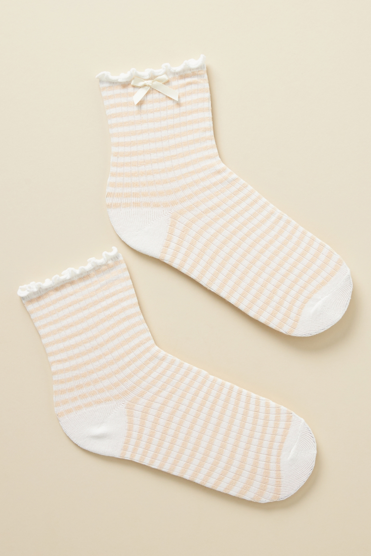 Striped Bow Socks