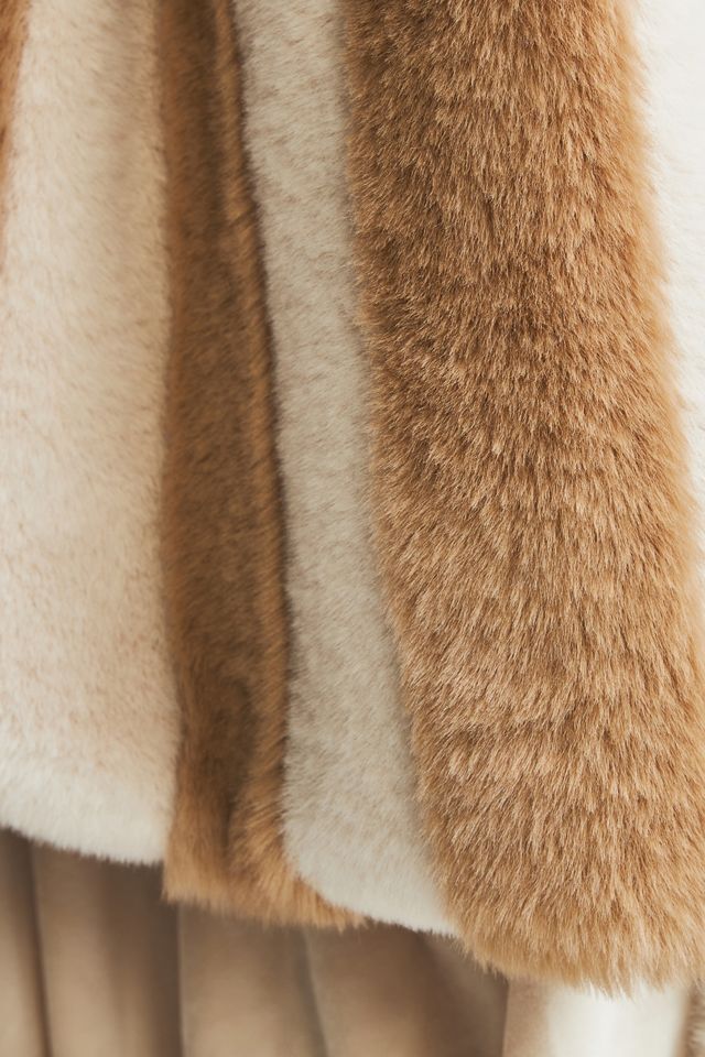 The Sophie Faux-Fur Throw Blanket: Striped Edition #2