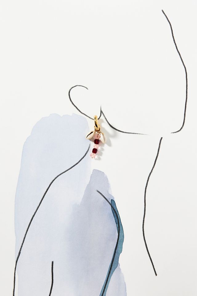 The Shell Dealer Sunshine Dealer Huggie Earring #2